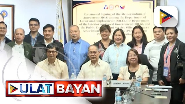 DOLE at DILG, lumagda ng kasunduan para palakasin ang PESOMAP sa bansa