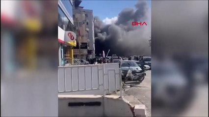 Pendik'te boş dükkanda çıkan yangın söndürüldü