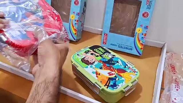 Unboxing and Review of JAYPEE Stainless Steel Insulated Lunch Box Wowsteel Sr. for Kids Leak Proof Airtight lid with Spoon