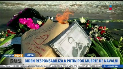 Joe Biden responsabiliza a Putin por la muerte de Alekséi Navalni
