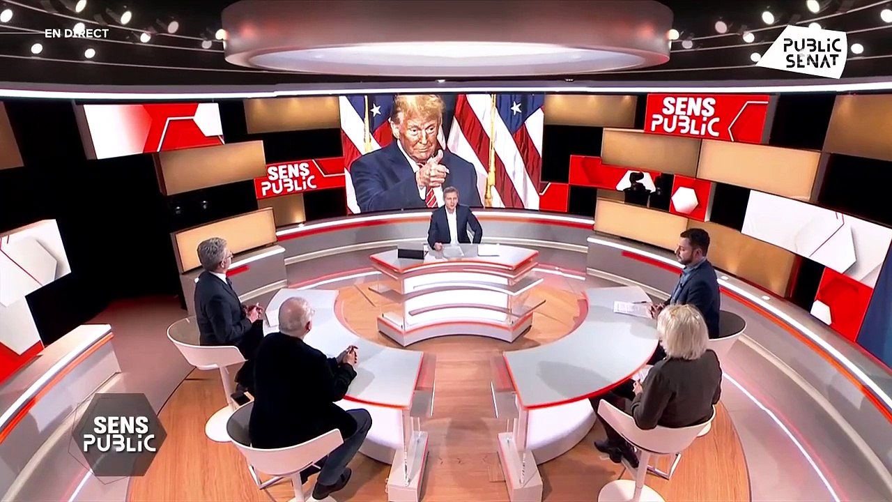 Azzeddine Ahmed-Chaouch lors de sa première sur la chaine Public Sénat, dans l'émission Sens public de Thomas Hugues.