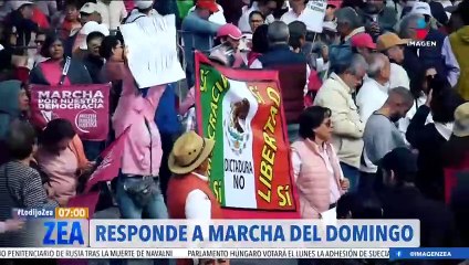 López Obrador reacciona a la Marcha por la Democracia