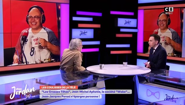 Jean-Jacques Peroni s'en prend aux pensionnaires des Grosses Têtes dans Chez Jordan , sur C8.