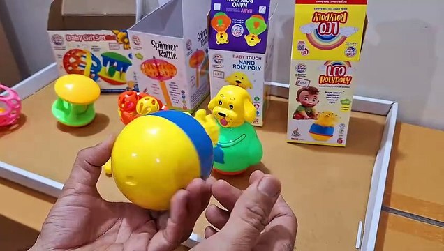 Unboxing and Review of Ratnas Spinner Rattle Musical Toy for Babies, Baby Gift Set 2in1 Rattle Roller and Ball, Nano, Leo, Disney Animals Dalmatians Cute Roly Poly