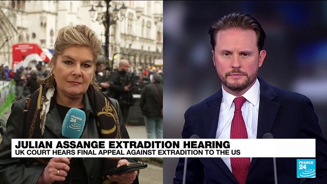 Protest outside UK court ahead of final Assange appeal against US extradition