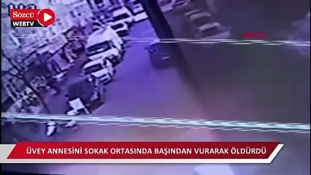 Gaziosmanpaşa'da üvey annesini sokak ortasında başından vurarak öldürdü
