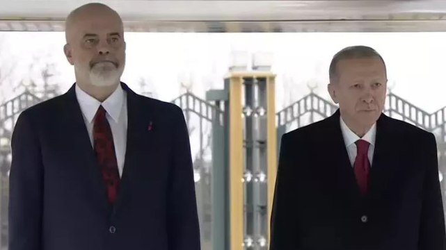 Arnavutluk Başbakanı Edi Rama, Beştepe'de resmi törenle karşılandı