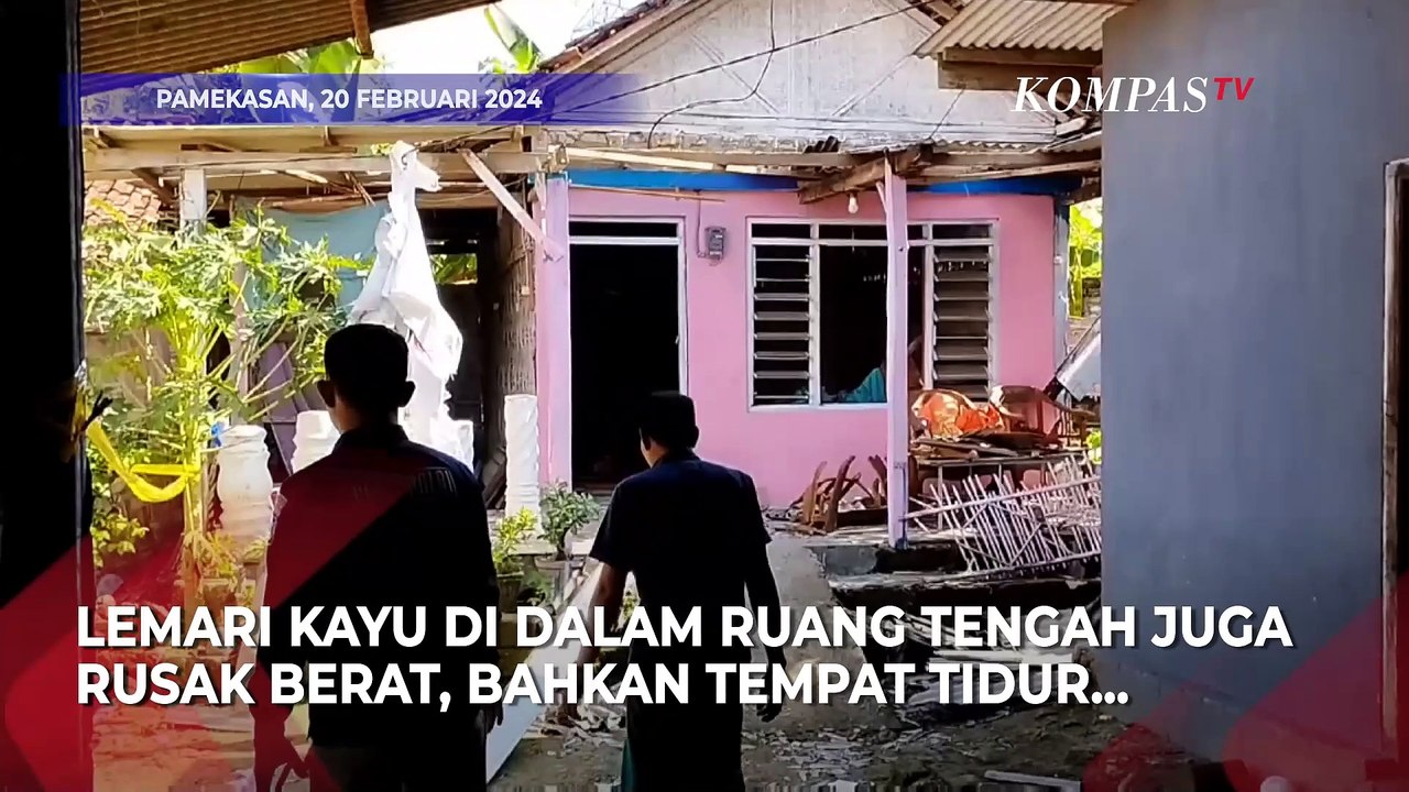 Rumah KPPS Hancur Kena Teror Bom, Begini Penampakannya