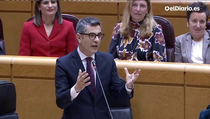 Bolaños acusa a Feijóo de ocultar su posición sobre los indultos y la amnistía