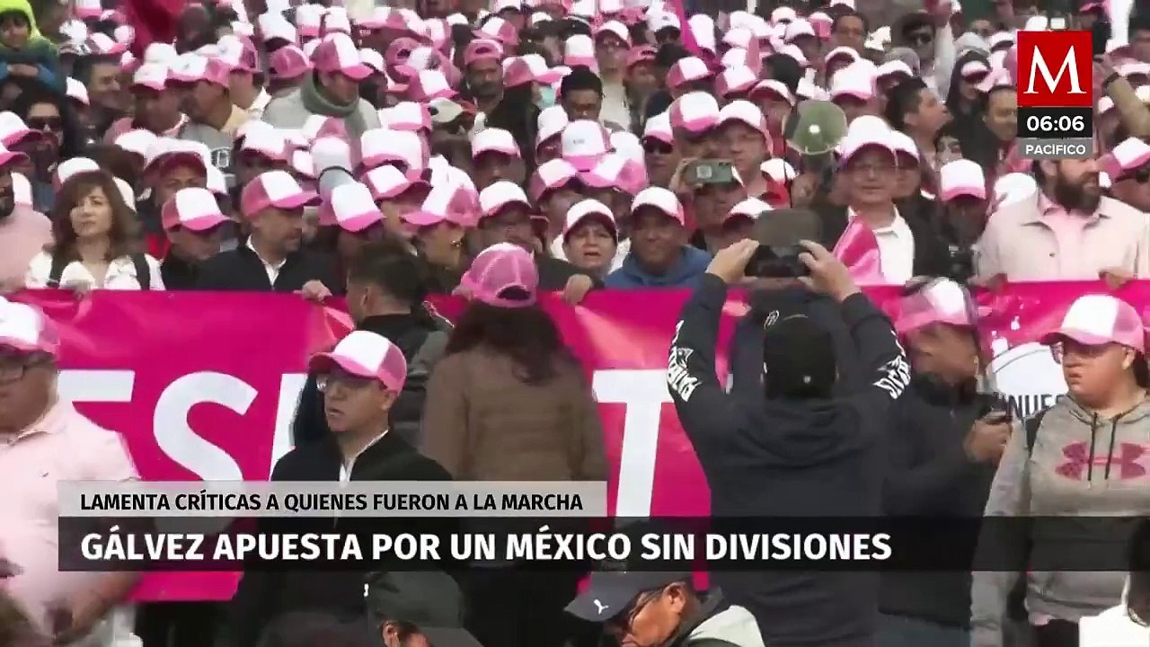 Xóchitl Gálvez lamenta críticas a los “güeritos” que fueron a la marcha por la democracia