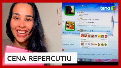 Influencer viraliza ao entrar no MSN em 2024: 'Nostalgia'