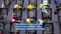 Ukraine 10 Jahre danach: Wolodymyr Selenskyj würdigt die Maidan-Aktivisten