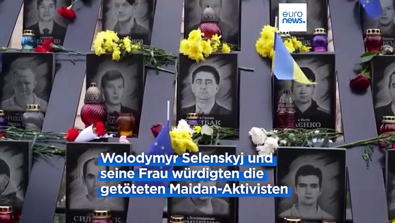 Ukraine 10 Jahre danach: Wolodymyr Selenskyj würdigt die Maidan-Aktivisten
