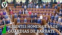 Bildu, ERC, Junts y Podemos se ausentan en el minuto de silencio por los guardias de Barbate
