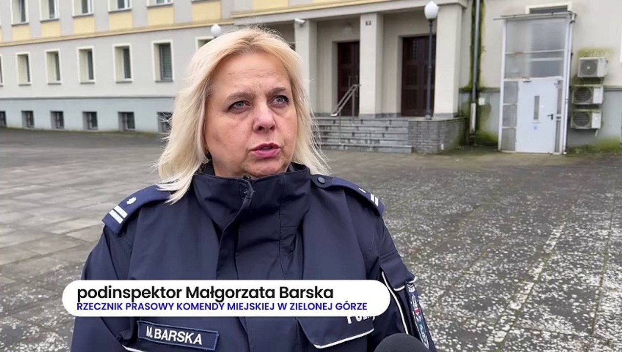 Gazeta Lubuska. Zielona Góra. Rzecznik  Protest rolników. Prasowy KP w Zielonej Górze o sytuacji na S-3