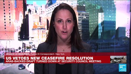 US again vetoes UN truce vote as Israel pounds Gaza