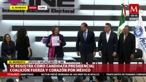 Xóchitl Gálvez se registra como candidata presidencial ante el INE