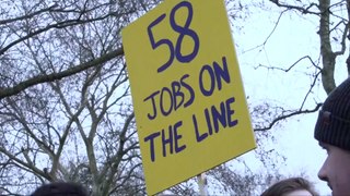 Protest held at University of Kent over proposed staff cuts