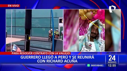 Paolo Guerrero y su accidentada llegada al aeropuerto Jorge Chávez