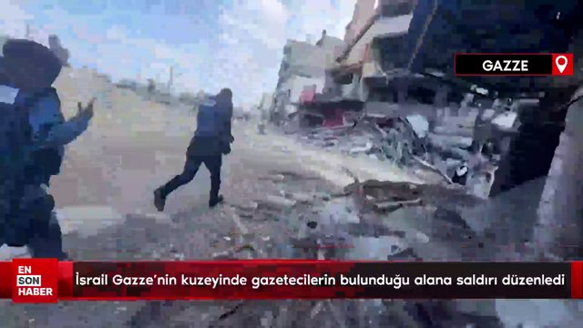 İsrail Gazze’nin kuzeyinde gazetecilerin bulunduğu alana saldırı düzenledi