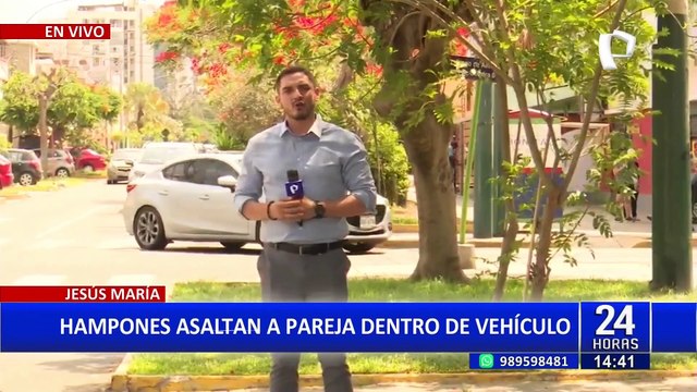 Jesús María: asaltan a pareja de enamorados dentro de su vehículo