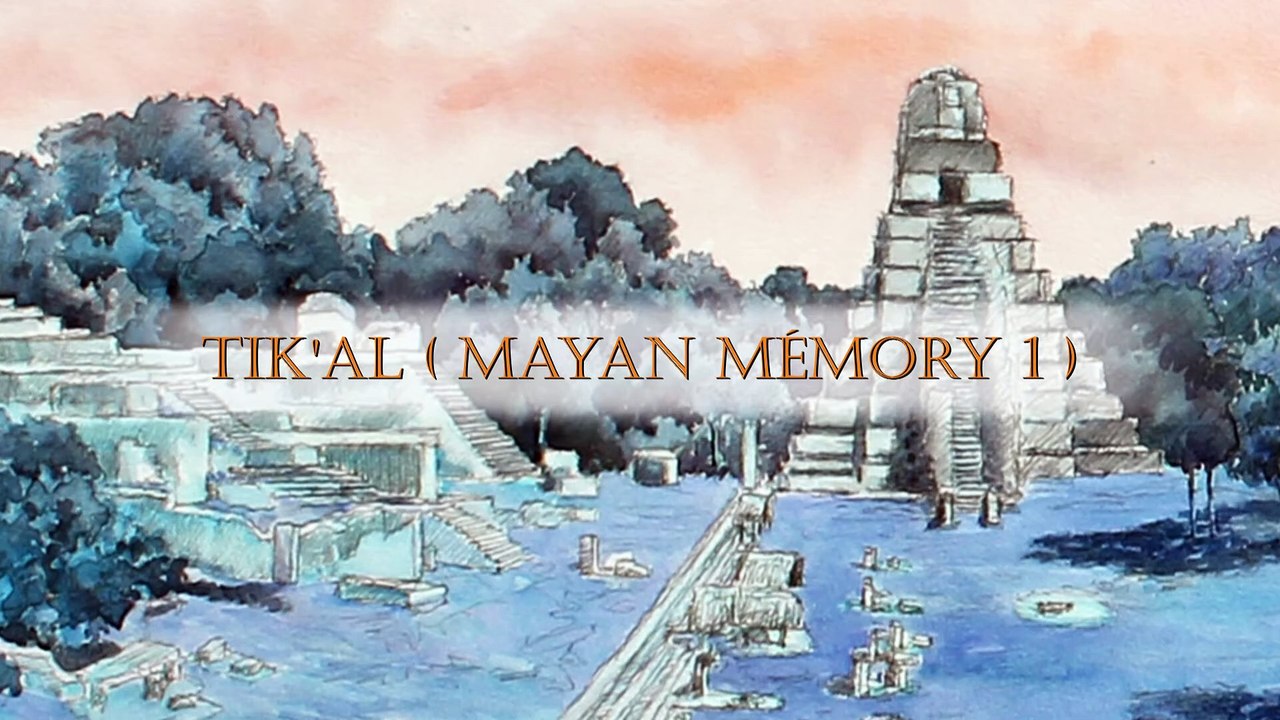 Du carnet de voyage à la Réalité augmentée : processus créatif de l'aquarelle dématérialisée  Tik'al (Mayan mémory 1)