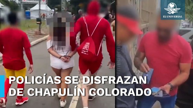 ¡Síganme los buenos! : Disfrazados del Chapulín Colorado policías brasileños atrapan delincuentes