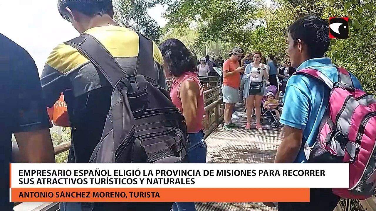 Empresario español eligió la provincia de Misiones para recorrer sus atractivos turísticos y naturales
