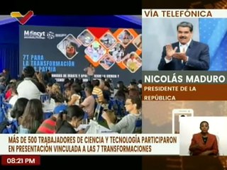 Jefe de Estado felicitó al gremio de ciencia y tecnología por participar en debate de las 7T