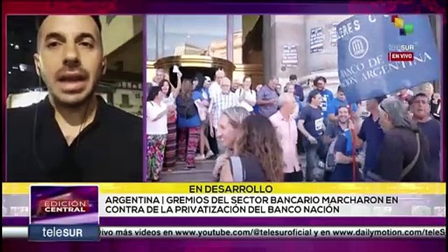 Argentinos repudian las intenciones de Milei de privatizar el banco de la nación