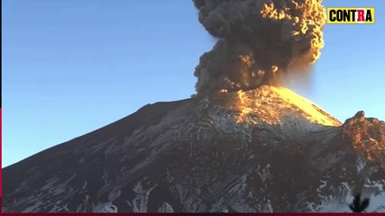 El Volcán Popocatépetl registra IMPRESIONANTE EXPLOSIÓN este martes 20 de febrero