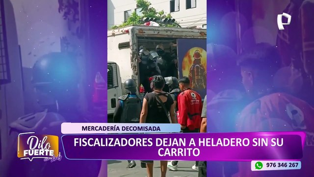 Fiscalizadores de Lima dejan a joven heladero sin su carrito