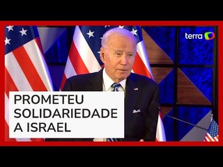 Biden desembarca em Israel e diz que ataque a hospital em Gaza foi causado 'pelo outro lado'