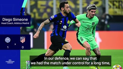 Simeone remains optimistic of turning UCL tie around