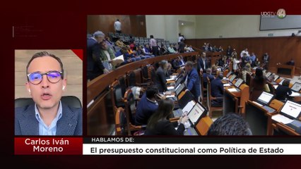 El presupuesto constitucional como política de Estado: Carlos Iván Moreno