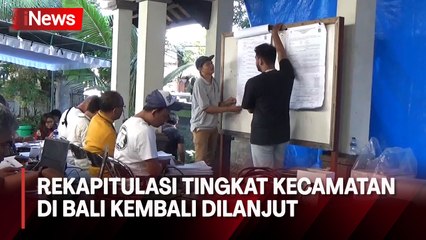 Sempat Disetop, KPU Bali Lanjutkan Rekapitulasi Tingkat Kecamatan