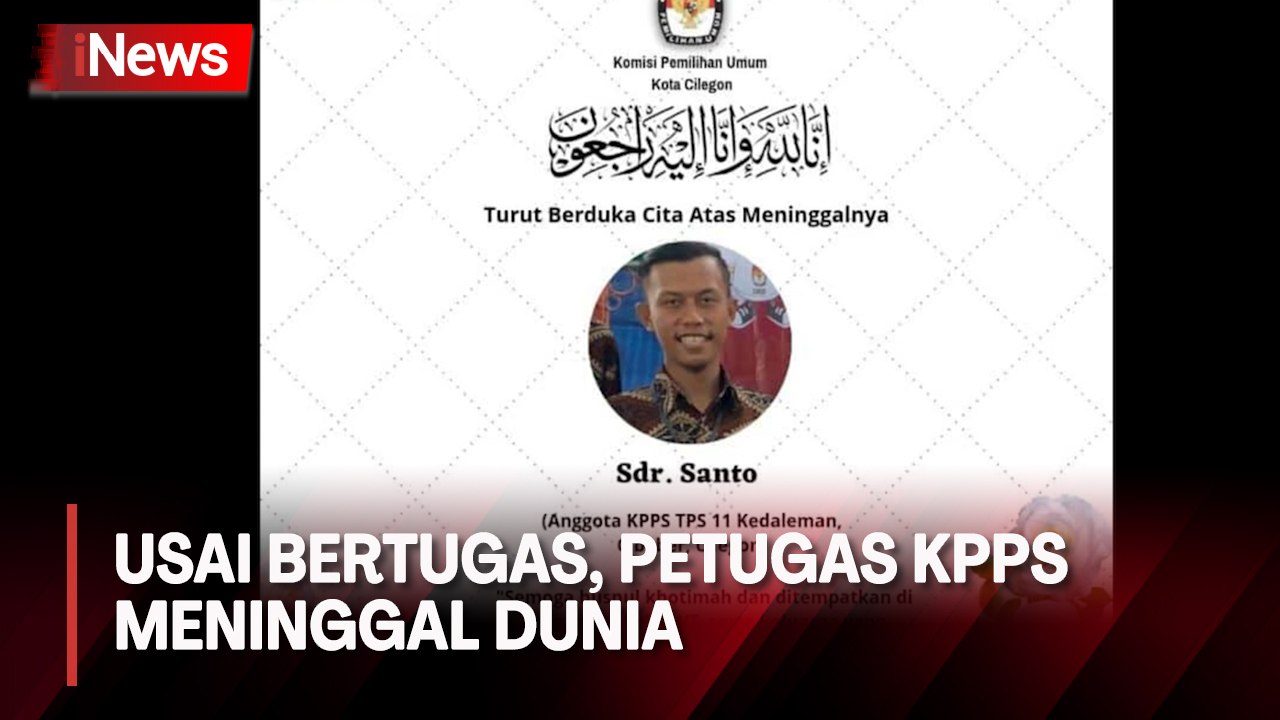 Petugas KPPS di Cilegon Meninggal Dunia, Diduga Kelelahan