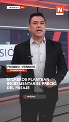 Micreros plantean incrementar el precio del pasaje del transporte público