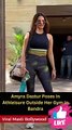 Amyra Dastur Poses In Athleisure Outside Her Gym In Bandra