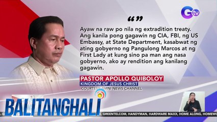 Pastor Apollo Quiboloy, inakusahan ang U.S. Government at kasalukuyang administrasyon na nagtutulungan umano para siya ay "i-eliminate" | BT