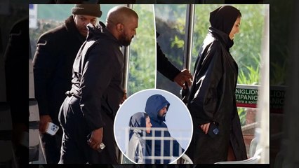 Kanye West goes completely incognito in full face mask at soccer game with Bianca Censori