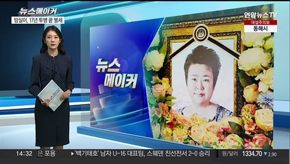 [뉴스메이커] "인생은 구름 같은 것"…'서울탱고' 방실이 17년 투병 끝 별세