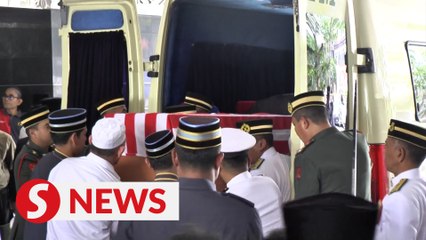 Taib Mahmud's remains being flown to Kuching