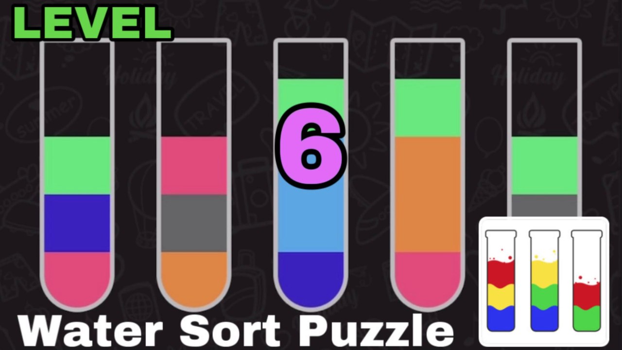 WATER SORT PUZZLE - [LEVEL 6]