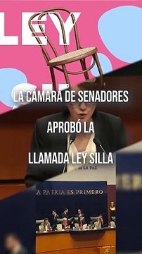 Se aprueba en la Cámara de Senadores la ley silla entérate de que se trata #TuNotiReel