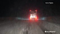 Heavy snow causes serious backups on I-80 in California