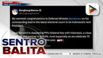 PBBM, nagpaabot ng pagbati kay Indonesian Presidential candidate Prabowo Subianto