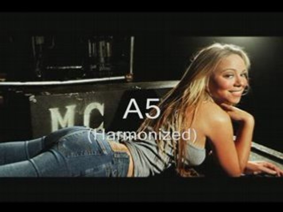 A showcase of Mariah Carey's range: A2-F7 (STUDIO)