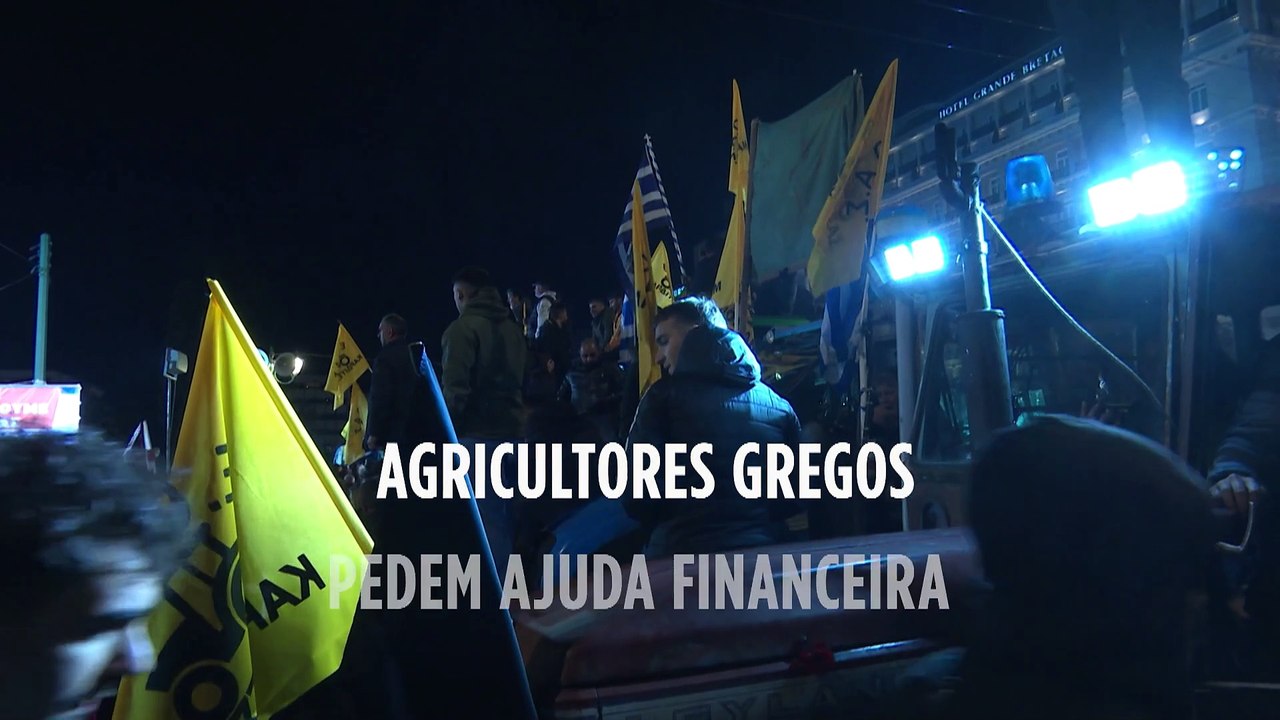 Agricultores gregos exigem ao governo apoio financeiro para o setor
