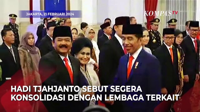 Usai Dilantik Jokowi, Menko Polhukam Hadi Tjahjanto Respons Isu Dugaan Kecurangan Pemilu 2024
